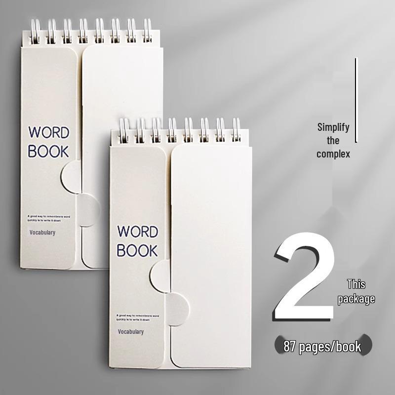 Компактная тетрадь для изучения английской лексики для аспирантов и старшеклассников - Портативный карманный размер с обложкой