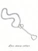 1 Stück Ein Sexy Herzketten-Choker, Sexy Dessous-Accessoire, Damen Herz Zug Halsring, Mehrschichtige Quasten Halskette
