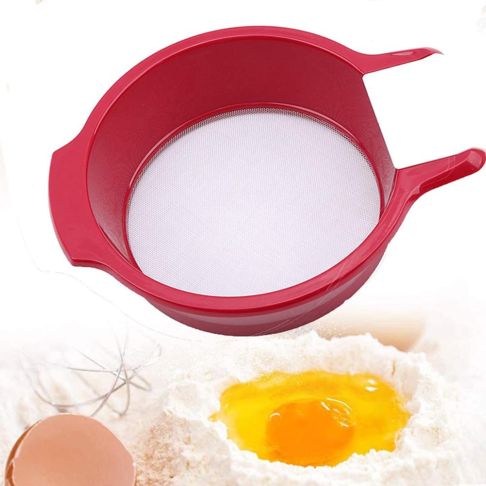 Flour Sieve Stainless Steel Pastry Sieve Baking Tool Storage Organizer Flour Sifter Cup for Flour Sifter Powdered Fine