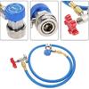 KIMISS R134a Refrigerant Recharge Hose, for R502 R12 R22, Gas Can Tap with Quick Connector, Refrigerant Bottle Fitting Pipe, Recharge Tool