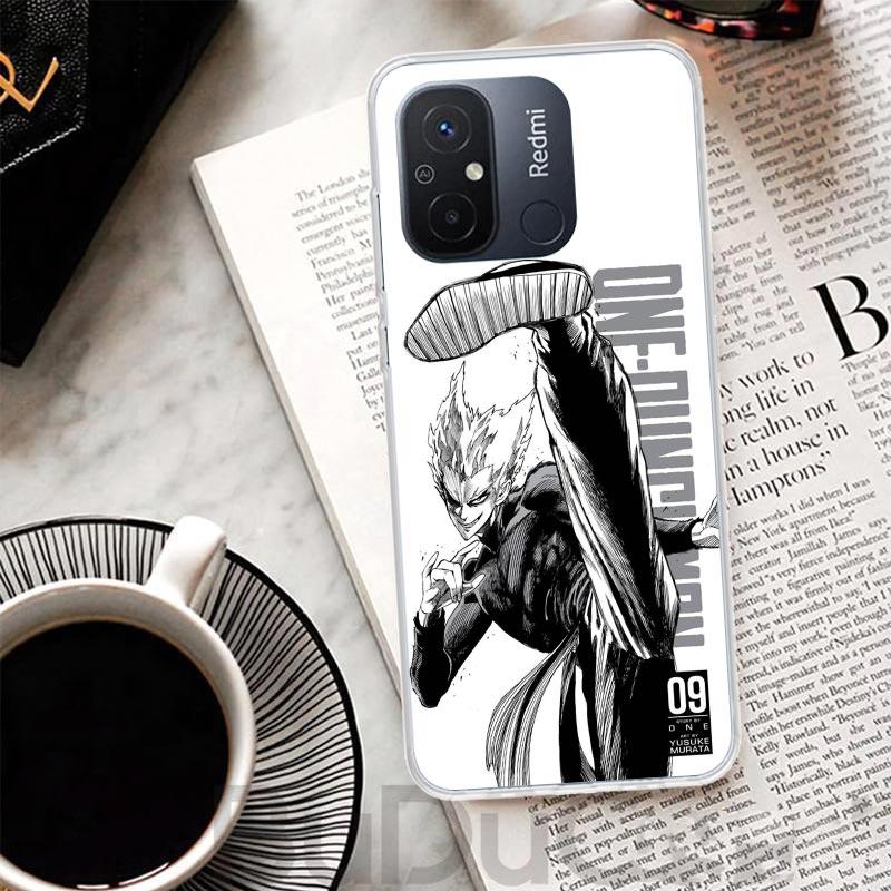One P-Punch-Man Garou Cover For Xiaomi Redmi 14C 13 13C 12 12C 10 10C 9 9C 9T 9A Phone Case 10A 8A 8 7A 7 6A 6 Pro K70 K60 K40 1
