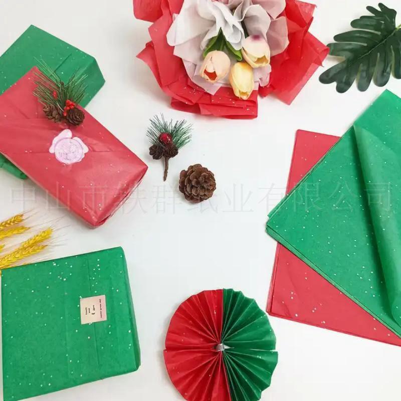 20/36 sheets Christmas wrapping paper, thin paper, DIY inner and outer wrapping paper for Christmas gifts gift protective paper