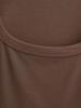 Spicy Girl U-neck Mid-Sleeve Slim-Fit Stretchy Top - Pure Desire Style (2026)