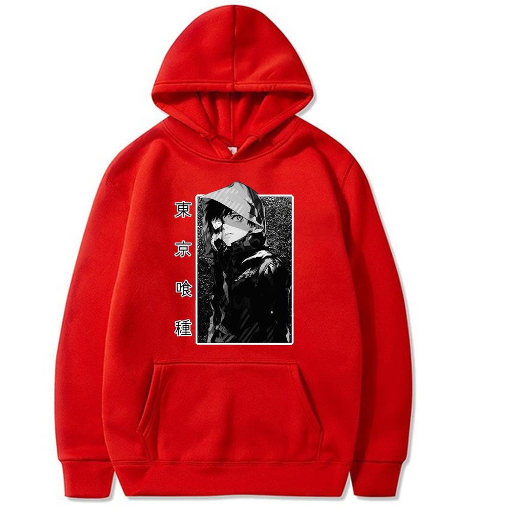 Tokyo Ghoul Kaneki  Hoodies Men Fashion Sleeve Sweatshirts Women Casual Harajuku Streetwear Pullovers Sudaderas