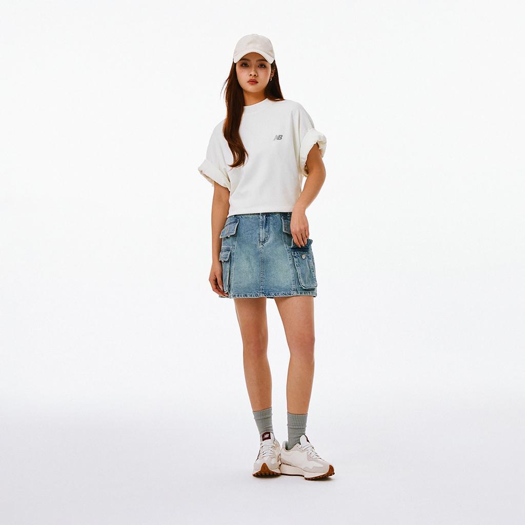 New Balance NB Logo Cotton T-shirt Asia Sizing 'White' Unisex AMT41333-CIC
