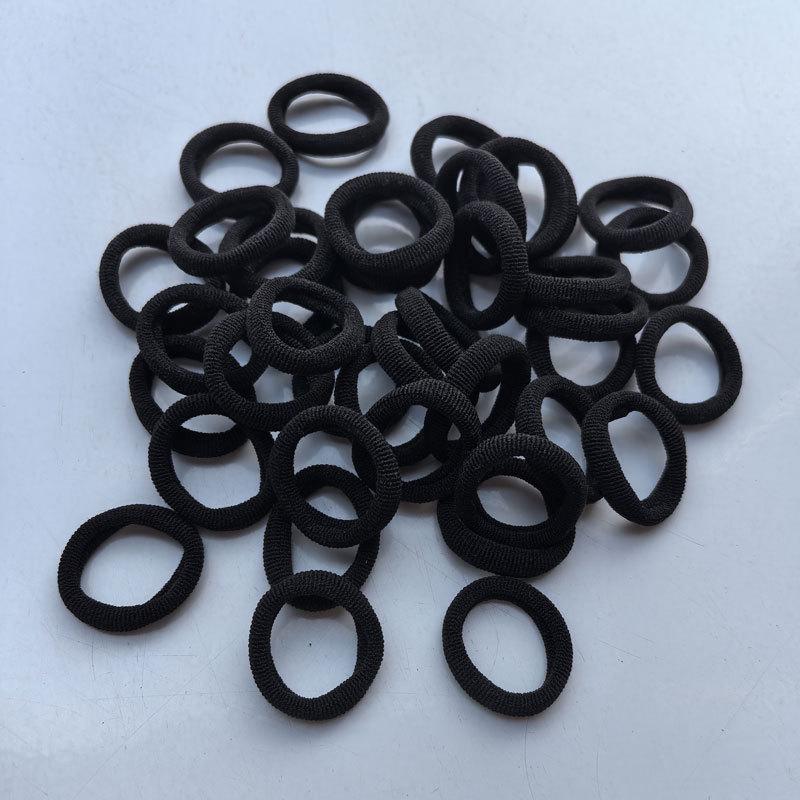 

Женская черная бесшовная высокоэластичная резинка для волос - Утолщенная, не повреждающая скраб-резинка