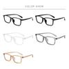 Anti Blue Light TR90 Retro Myopia Spectacles Black Frame Square Prescription Glasses For The Nearsighted 0 -0.5 -0.75 To -6.0