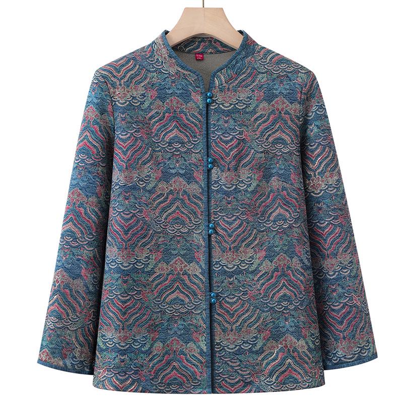 

Весенний и осенний шик для женщин среднего возраста: Элегантные рубашки и легкие куртки XL for 90-105 jin