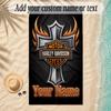 StrandtuchHarley-Davidson Benutzerdefinierter Name Text Personalisierbares Weiches Handtuch für Strand Pool Innen Hausdekoration Geschenk