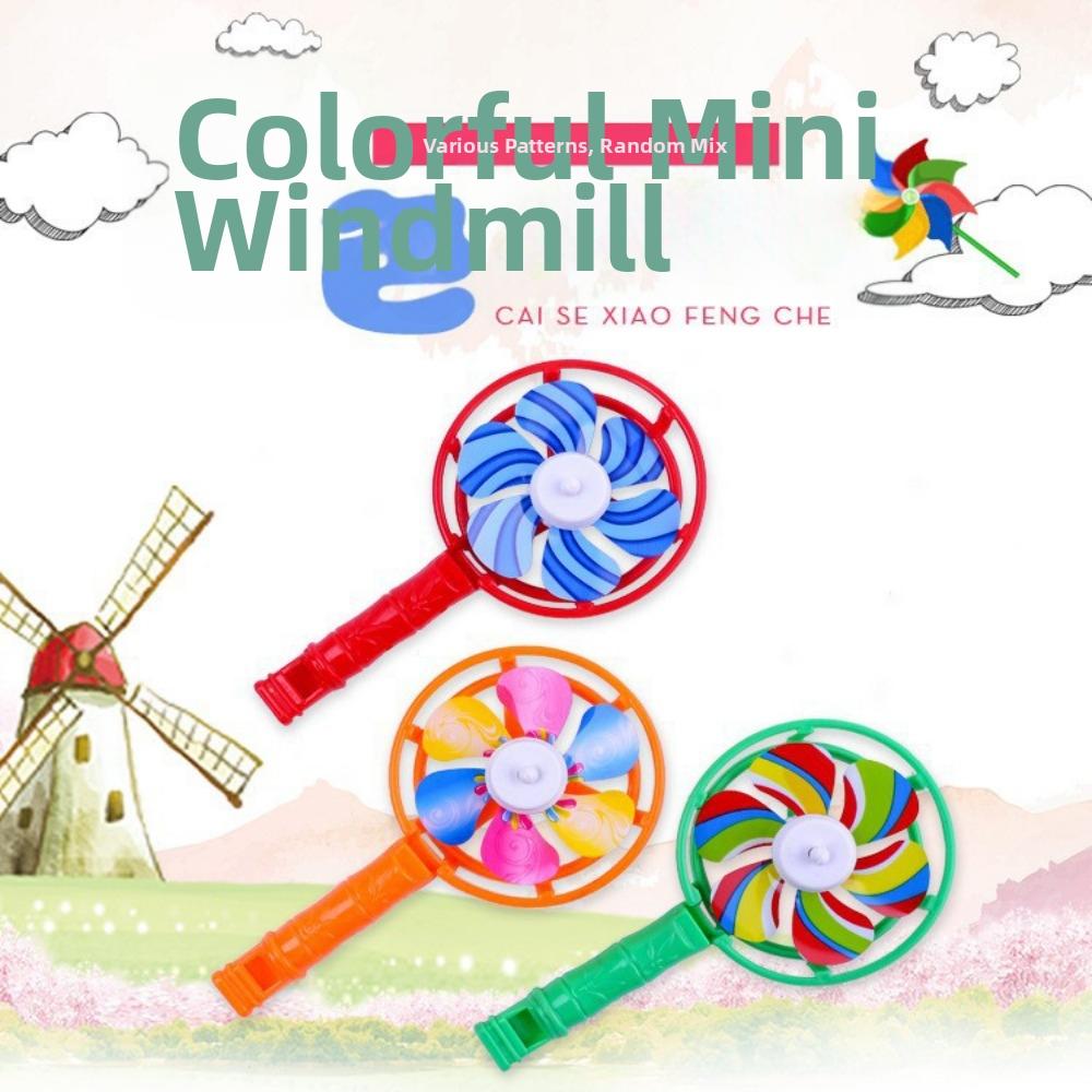 5pcs 117 * 62mm Kids Whistle Windmill Toy Stuffing Carnival Prizes Boys Girls Birthday Gifts