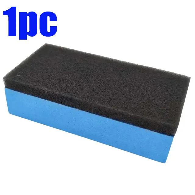 1-30PCS Car Ceramic Coating Sponge Applicator Glass Nano Wax Coat Sponges Blue Square Sponge and Cloth Car Cleaning Brush