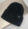 Women'S Big Size Rabbit Fur Blended Beanie Winter Hat Soft Thick Ear Protection Windproof Baggy Knit Cap For Outdoor
