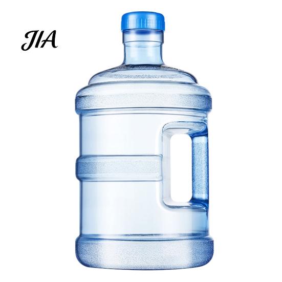 Food Grade Plastic Water Jug with Handle And Cap, Reusable Large Capacity Dispensers, Easy Grip Dispenser Transparent Bottle for Home Office