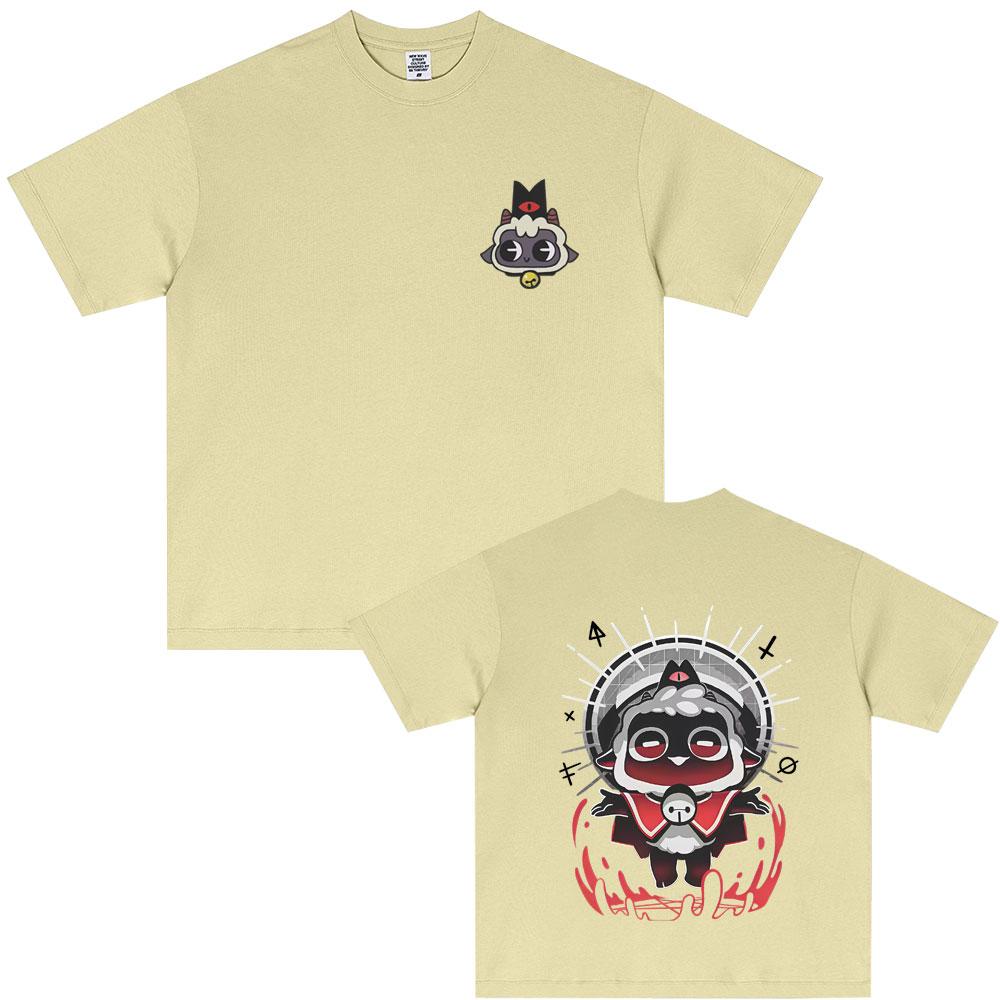 Limited Game Cult of The Lamb Graphic Tshirt Unisex Women Casual Soft Cotton Oversized T Shirts Cosplay Player Merch Tshirt Tops