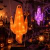Large Ghost Swing Halloween Decoration Lightweight Hanging Outdoor Indoor Party Yard Festival Hanging Ornament with Soft Fabric and Rope