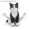 PVC Simulation Cat Model Lifelike Cat Statue Ornament Cute Simulation Pet  Car Decoration
