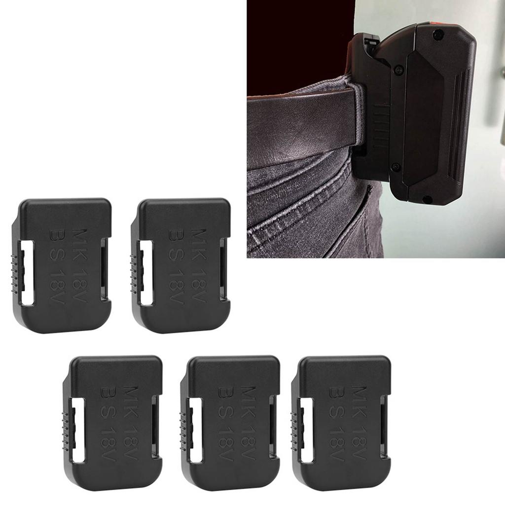5Pcs Lithium Battery Storage Rack Shelf Bracket Belt Slot for   18V Fixing Devices