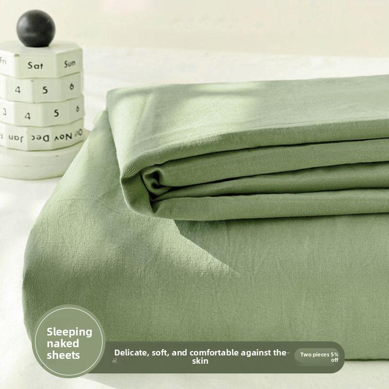 Ins Simple Striped Bed Sheet Washable Soft For Student Dorm Single Double Household Bed 120*230 bed sheet