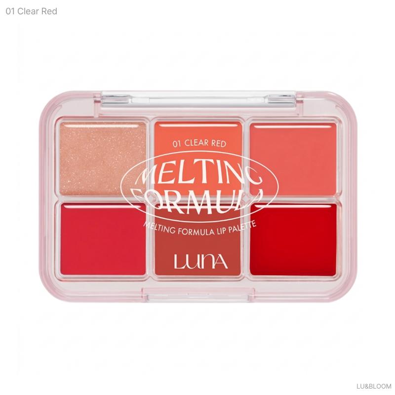 Палетка для губ LUNA Melting Formula 10.2г (+Бесплатный подарок) 01 Clear Red