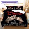 Name Custom Anuel AA Poster Pattern Bedding Set Quilt Cover Pillowcase Home Decor Gift (1 * duvet cover + 2 * pillowcase, without core)