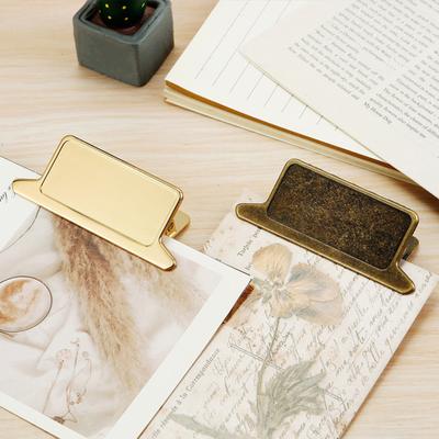 1/2Pcs Vintage Metal Binder Clip Heavy Duty Zinc Alloy Office School Paper Document Bulldog Clip Multi-Purpose Bag Sealing Clamp