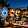 2PCS Solar Mandala Lights Outdoor, Seven-Color Changing