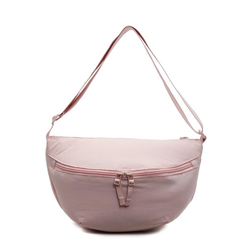 

Сумка через плечо женская сумка через плечо для поездок на работу водонепроницаемая нагрудная сумка однотонная сумка хобо розовый