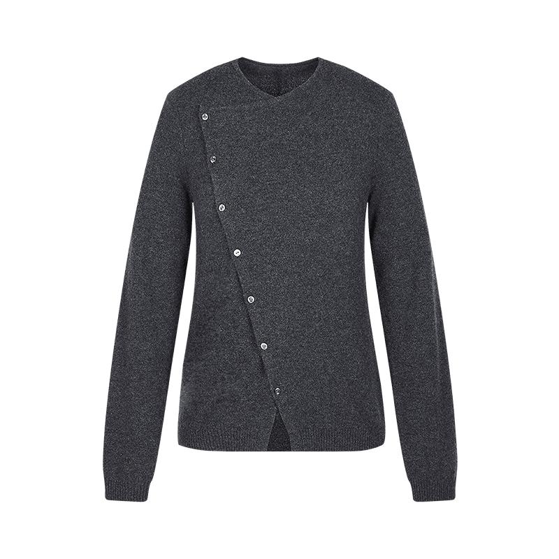 

LESS Women s 2025 Spring Cropped Cashmere Cardigan L