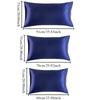 1 Pair 100% Silk Pillowcase Pillow Cover Silky Satin Hair Beauty Pillowcase Comfortable Pillow Case Home Decor Pillow Covers