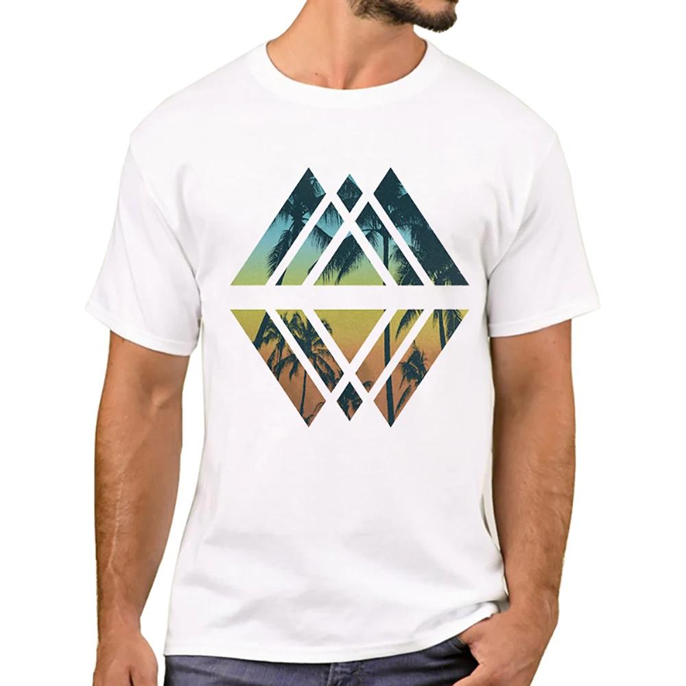 TEEHUB New Arrival 2019 Fashion Grunge Dripping Turquoise Misty Forest Print Men T-Shirt Short Sleeve O-Neck Tops Hipster Tee