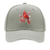 Red Cardinal Bird Snowy Berry Branch Winter Art Sandwich Baseball Cap Sun Cap Outdoor Workouts Hat