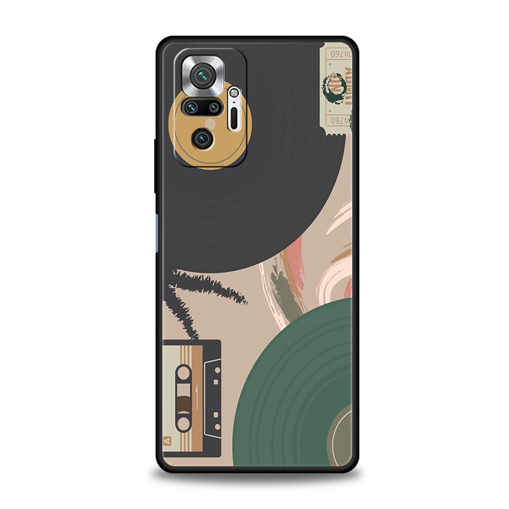 

Vintage Cassette Tape Retro Style Phone Case For Redmi 10c K50 Note 10 11 11T Pro 9 9s 8 8T 7 K40 Gaming 9A 9C 8A Pro Plus Shell Redmi Note 8T