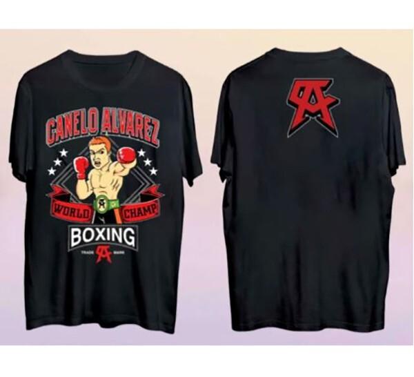 Canelo World Champion Shirt Shirt 2 sides Printed Canelo Alvarez Unisex T-Shirt XXXXL