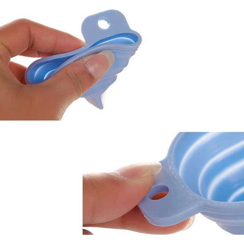 Silicone Folding Funnel Household Liquid Dispensing Portable Funnel Kitchen Tool