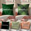Natural And Quiet Iow-key Style-Innisfree Pillow Case Comfort Sofa Bed Silky Elegant Invisible Zipper Decorative Cushion Cover