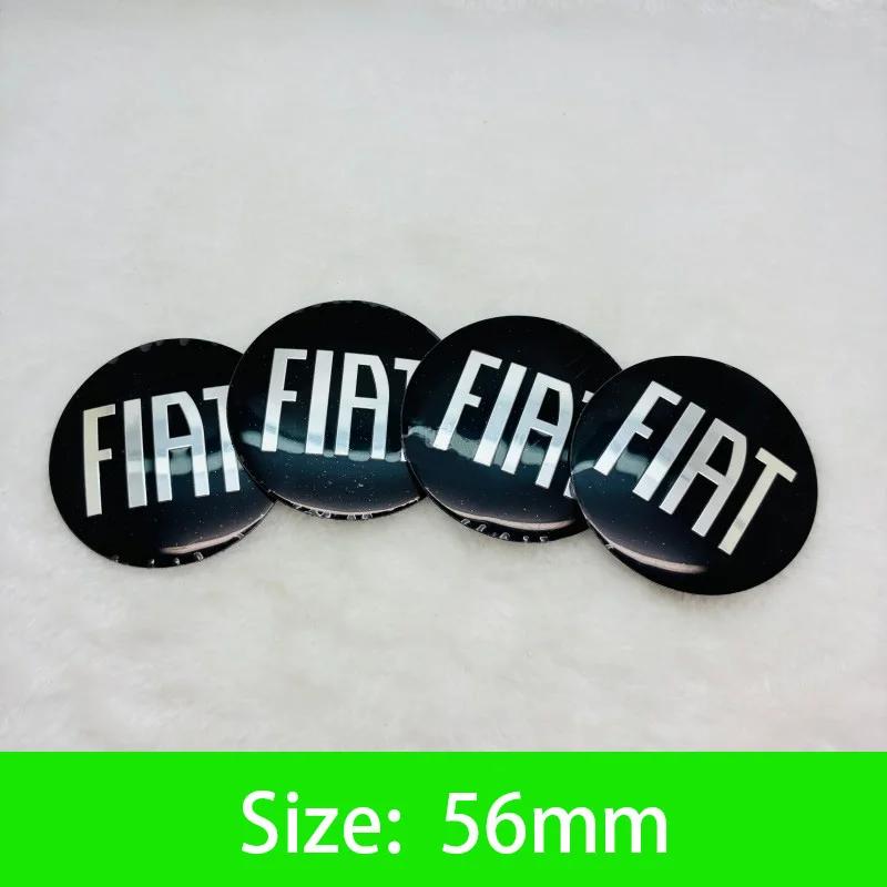 56-65mm Car Wheel Center Hub Cap Emblem Sticker Accessories For Fiat Abarth 500 Tipo FR Punto Ducato Stilo Palio Pondo Bravo
