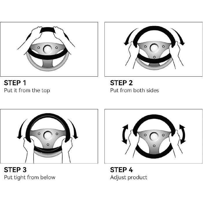 Bling Steering Wheel Cover, Rhinestone Steering Wheel Cover With Crystal Diamond For Women, Sparkling Car Wheel Protector Universal Fit 14-15 Inches