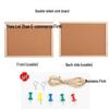 Pine Wood Cork Board - Hangable for Office, Home, or Kindergarten - Single/Double-Sided Photo and Message Display