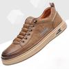 Casual Leather Shoes Men'S  Spring New Soft Leather Cowhide Mens Shoe Soft Sole Versatile Daily Board Shoes Men Loafers Male