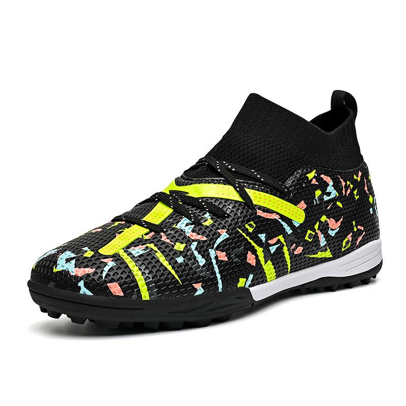Broken Youth Artificial Grass Long Nails High-top Football Shoes Men's Training Women Into New Nail Sports Shoes
