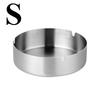 1pc 14cm Car Windproof Stainless Steel Ashtray U-Shaped Groove Thick And Durable Placed Steadily Drop Resistant Easy To Clean