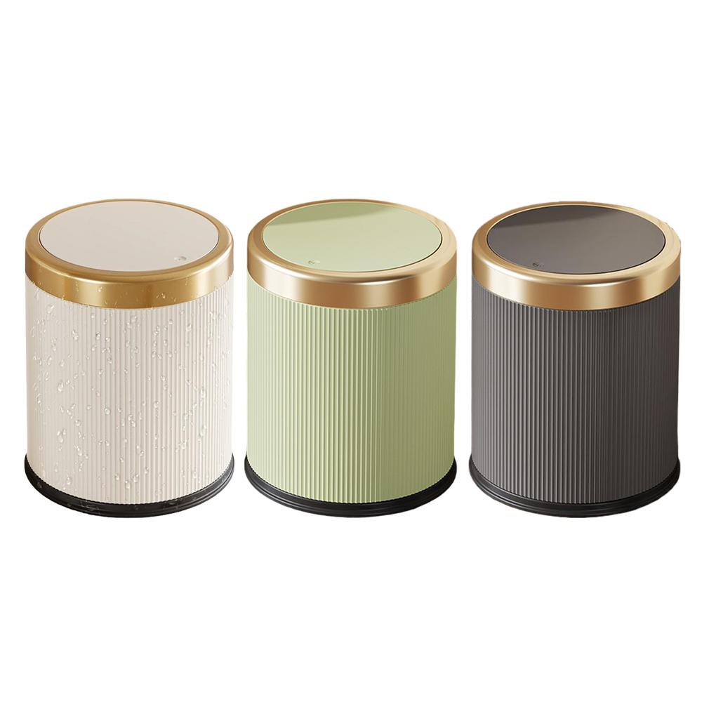 Stylish Motions Sensor Trash Can Beige Clean And Tidy Sensor Can Touchless Lid Enjoy 13 Goodbye To Manual Easy