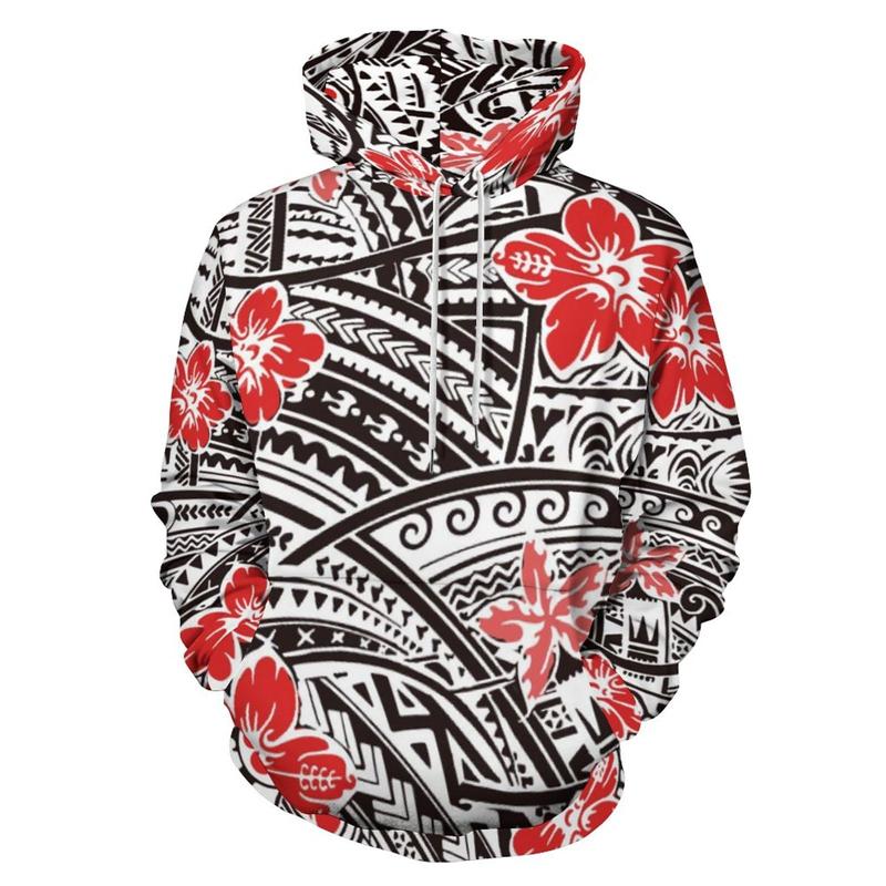 New 3D Polynesian Tattoo Lapu Sun Tribal Graphic Hoodies For Man Women Fashion Hoody Cool Pullovers Streetwear Clothing Harajuku