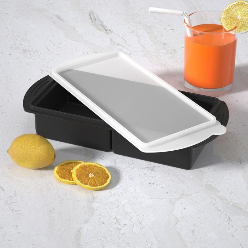 Large Capacity Silicone Tray Food Grade for Hot Pot Broth Stock Sauce Freezer Storage Containers Reusable Kitchen Gadget