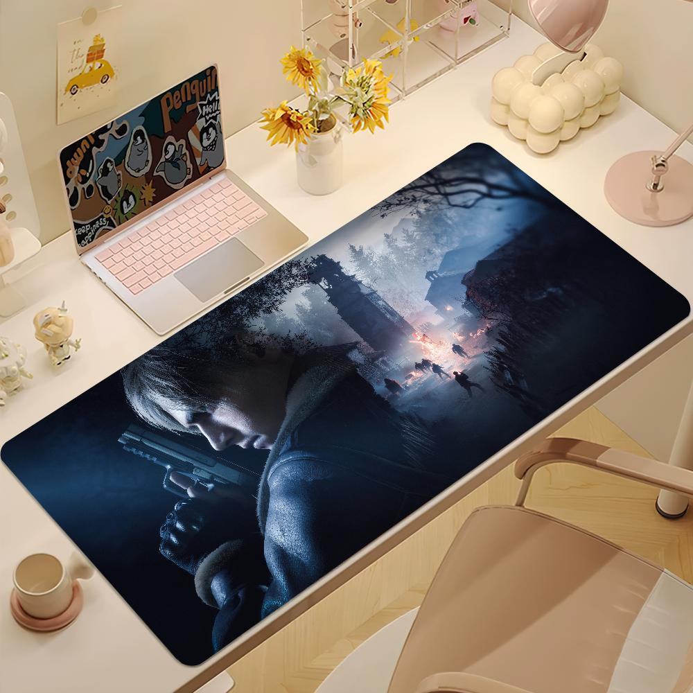 GAME E-Evils Cool R-Resident 4 For Keyboard Office Large Mouse Mat Pad Computer Game Big Anti-slip Rubber PC Mice