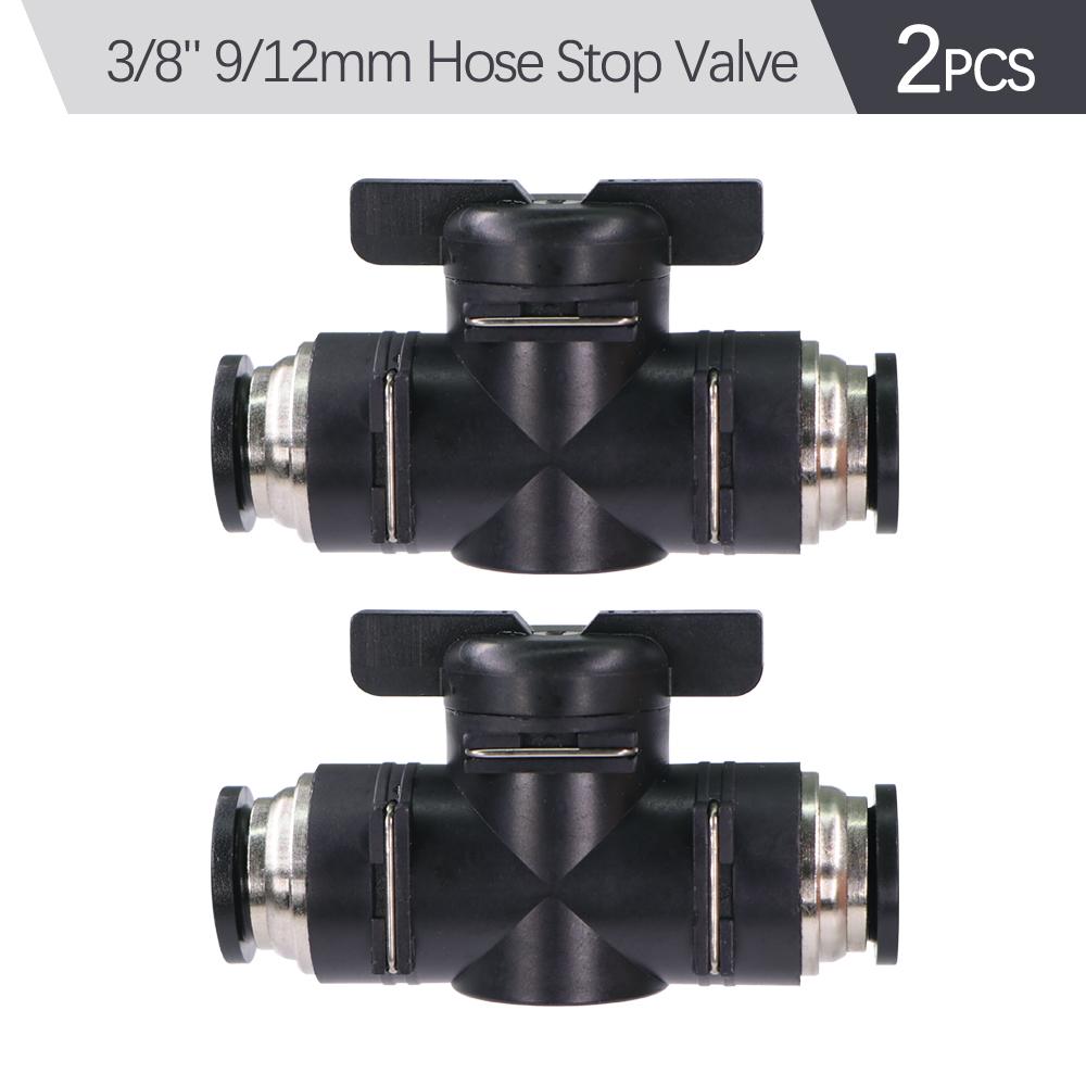 3/8" 9/12mm Misting Cooling System 0.6mm Nozzles Fine Atomizer PE Tubing Filter Self-priming Pump Garden Irrigation Watering Kit