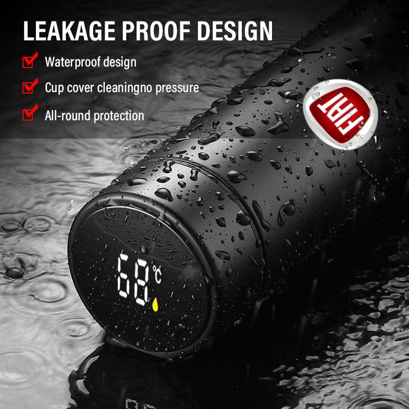 Car Smart Thermos Bottle with Temperature Display Coffee Cup for Fiat Abbas 500 Punto 124 125 500 Bravo Stilo Panda Abarth Tipo Viaggio
