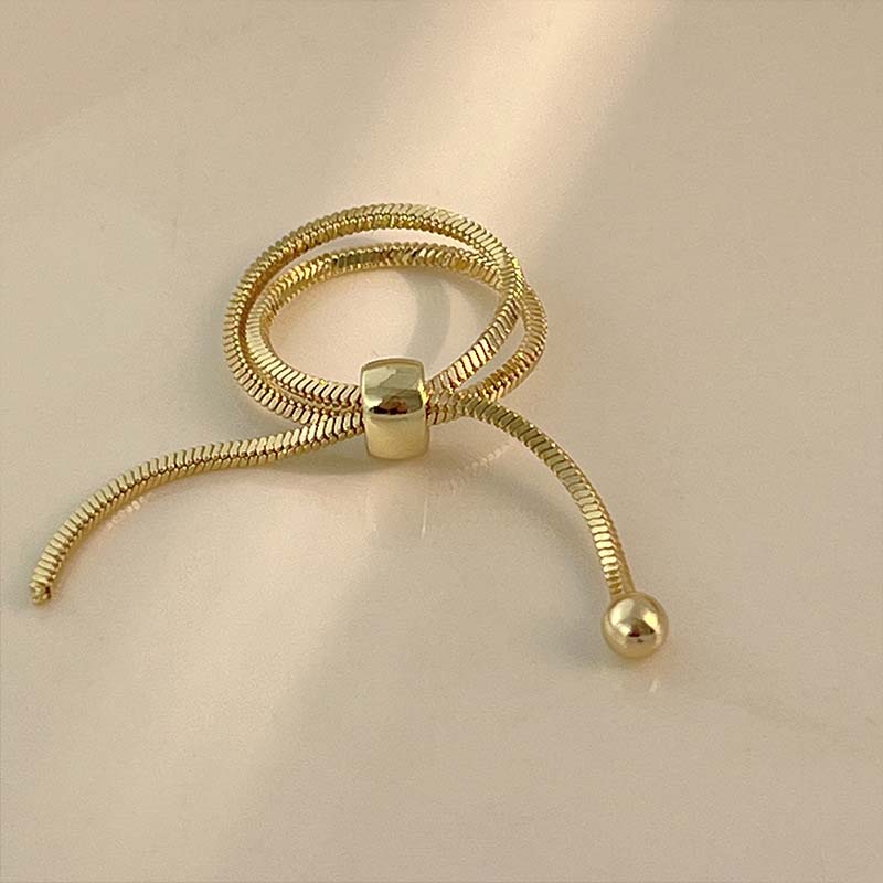 

Vintage Metal Multi Layer Chain Rings For Women Fashion Creative Gold Color Open Adjustable Rings Zircon Party Gift