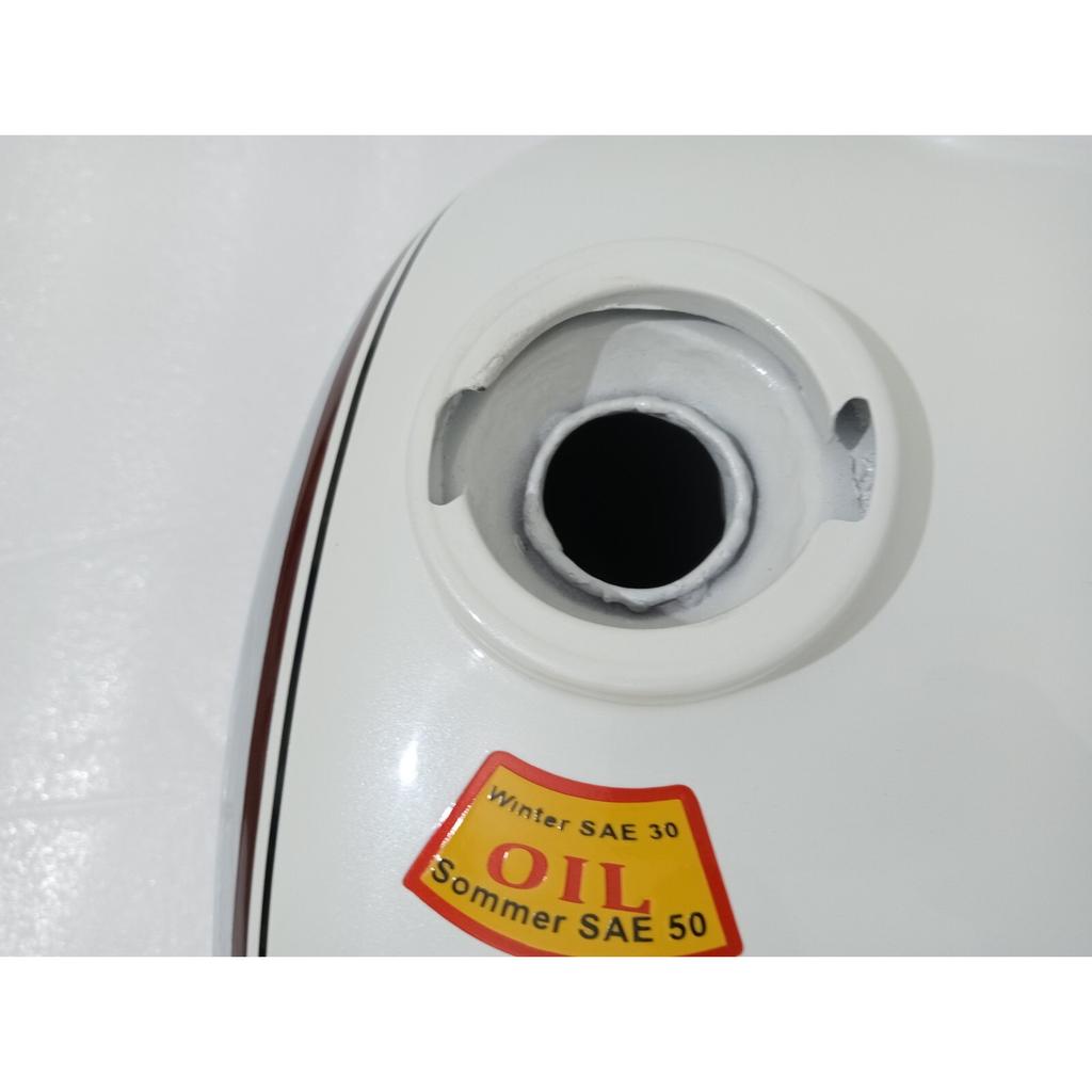 PUCH 250 TF 1952 250Cc White & Chrome Steel Petrol Fuel Tank With Cap |Fit For