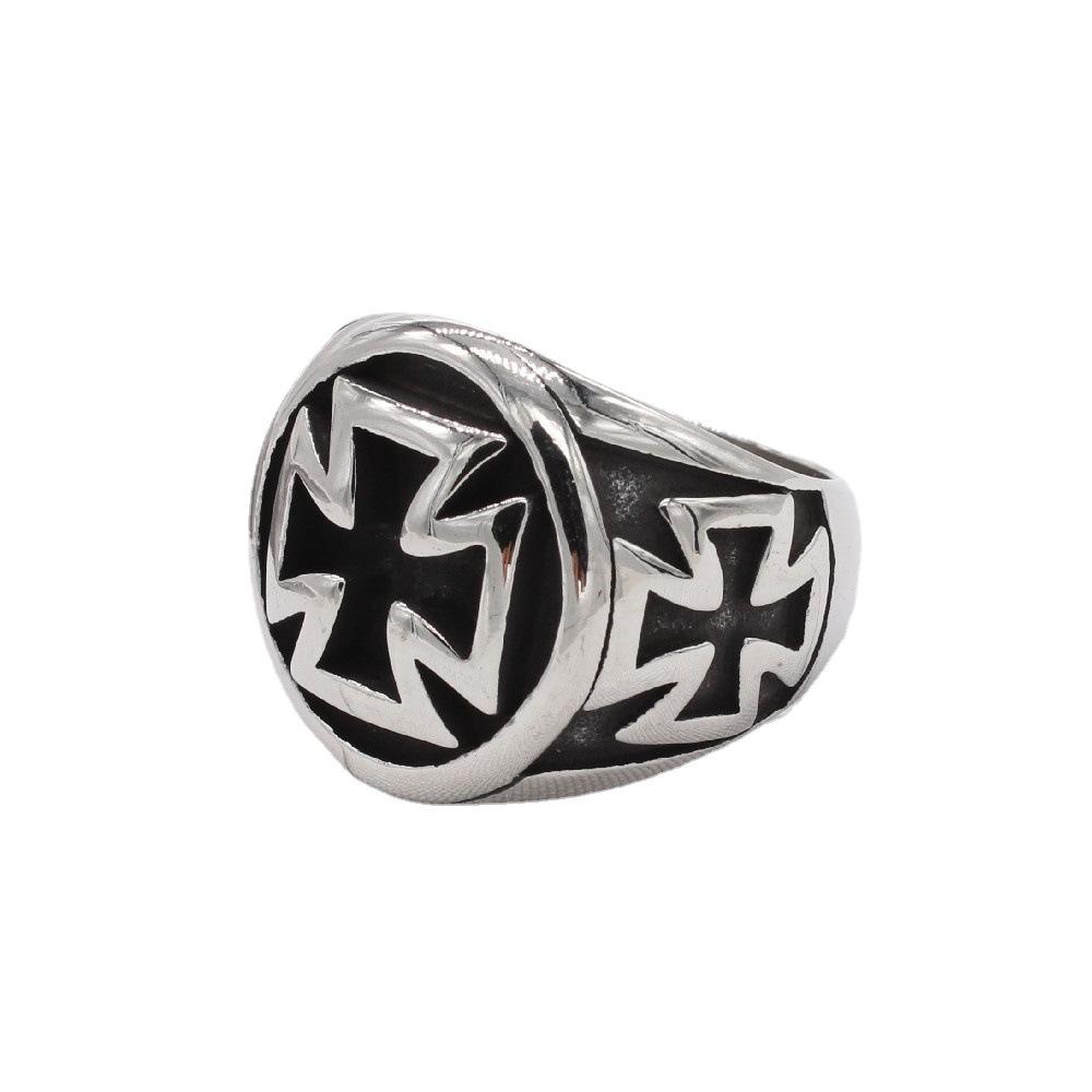 Accessories, European and American Vintage Cross Crusader Men, Rings
